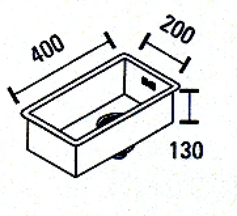 ABK Baronga kleine rvs spoelbak 20x40 cm vlakinbouw, onderbouw en opbouw BAR20FVI