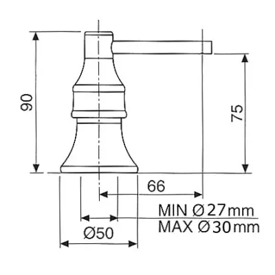 Nostalgische zeepdispenser RVS V222RVS