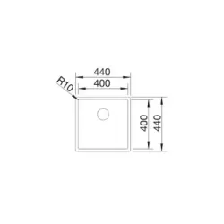 Blanco spoelbak CLARON 400 IF/A met trekknop 521632 