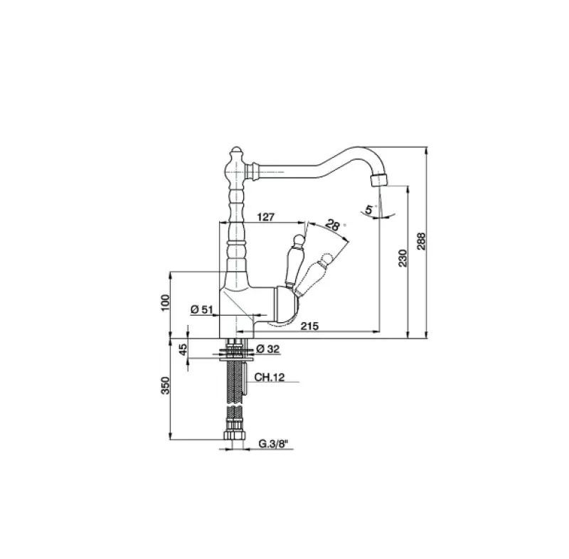 Cisal Arcana Empress keukenmengkraan Brons EM00253027