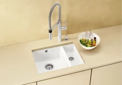 Blanco spoelbak Subline 350/150-U onderbouw kristalwit 523741