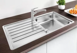 Blanco Lantos XL 6 S-IF rvs spoelbak automatisch met afdruip vlakinbouw omkeerbaar 519709