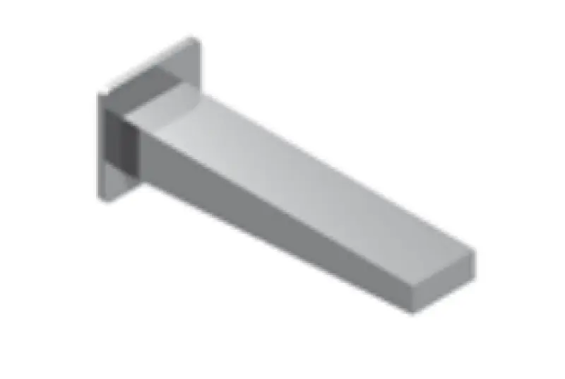 Zazzeri 100 inbouw baduitloop en wastafeluitloop chroom  185mm  36000403A00CRCR