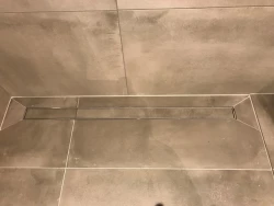 Design tegeldrain douchegoot volledig RVS met rvs flens en tegel te verwerken 70cm 1208790212