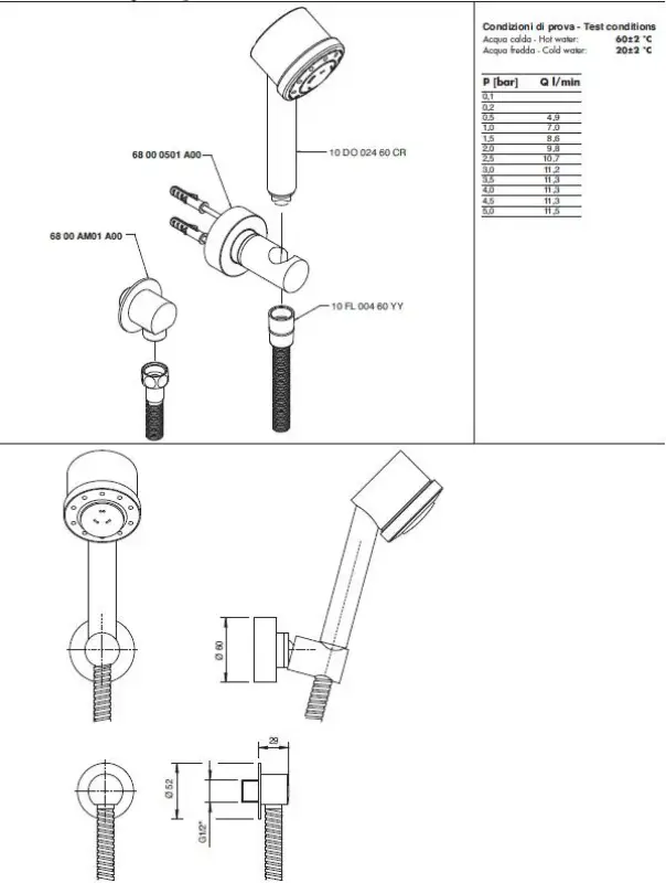 Zazzeri inbouw Handdoucheset RVS 4700E414A00NFNF