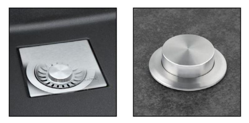 Franke Kubus KNG 110.62 spoelbak 72x42 taupe graniet onderbouw met kraangatbank 125.0512.516