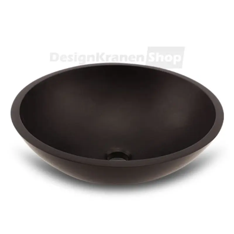 Solid-S Pure opbouwwastafel kom rond mat licht grijs B41xH14cm zonder overloop 1208919566