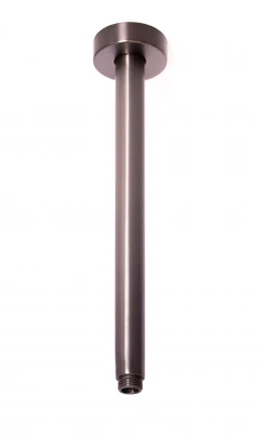 OUTLET Rubio Inox douchearm plafond 300mm volledig RVS in PVD kleur Gun Metal 1208920703 Laatste Product