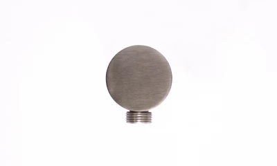 OUTLET Rubio Inox muuraansluitbocht rond volledig RVS kleur PVD Gun Metal 1208920711 Laatste Product