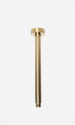 OUTLET Rubio Inox douchearm plafond 300mm volledig RVS in PVD kleur geborsteld goud 1208920717 Laatste Product