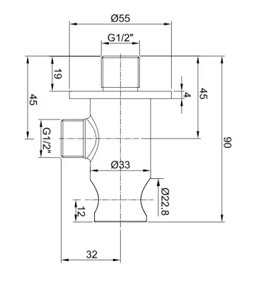 OUTLET Rubio Inox handdouche ophanghaak met watertoevoer volledig RVS kleur PVD Geborsteld Koper 1208920724 Laatste product