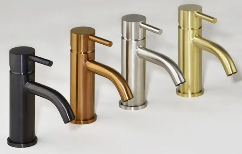 OUTLET Rubio Inox muuraansluitbocht rond volledig RVS kleur PVD Geborsteld Goud 1208920725 Laatste Product