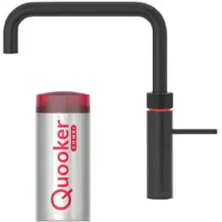 Quooker Fusion Square Zwart COMBI+ Warm, koud, kokend water 22+FSBLK