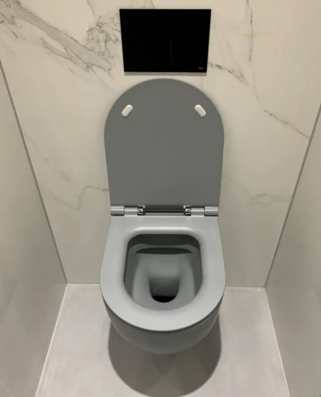 OUTLET Flavio Murano rimless wandtoilet beton grijs incl. softclose zitting en quickrelease 1208920965