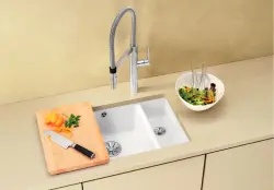 Blanco Subline 350/150-U - 1,5 spoelbak in magnolia glanzend - 523742
