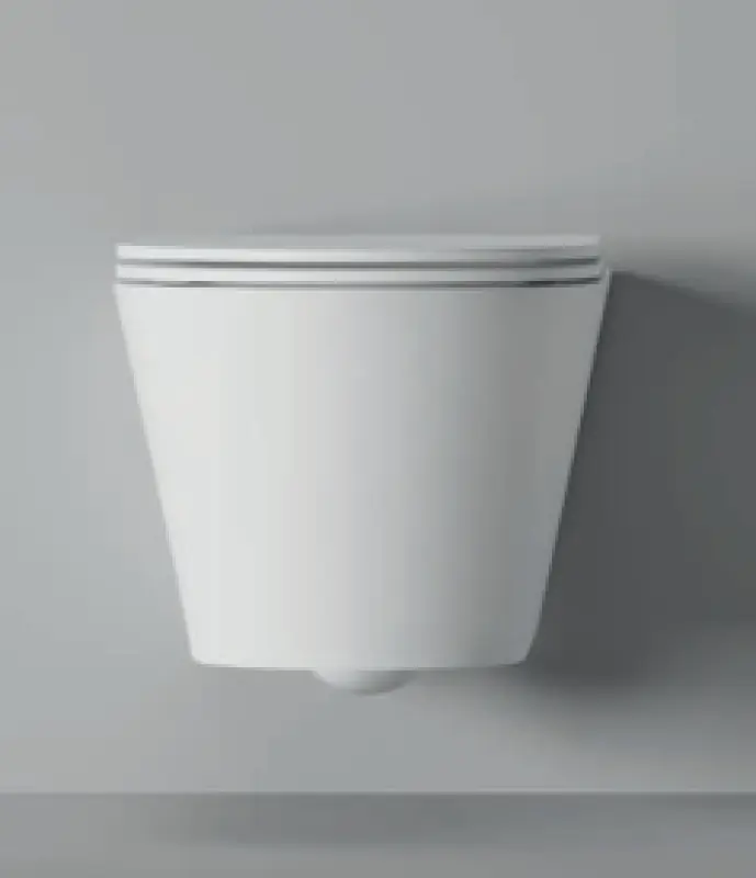 Flavio Cecena rimless wandtoilet glans wit incl. softclose zitting en quickrelease 1208947541