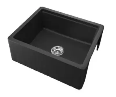 GraniteMy Tradition landelijke gootsteen 2 zijde granieten spoelbak 60x48 cm wit Farmhouse onderbouw 1208953017