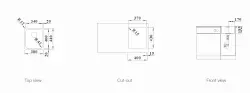 Blanco Solis rvs spoelbak 340-IF vlakinbouw 526116