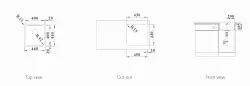 Blanco Solis rvs spoelbak 400-IF vlakinbouw 526118