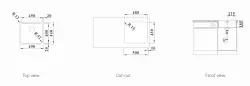 Blanco Solis rvs spoelbak 450-IF vlakinbouw 526121