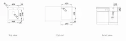 Blanco Solis rvs spoelbak 40x50 cm vlakinbouw 1208953814