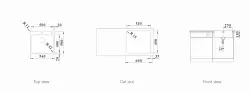 Blanco Solis rvs spoelbak 50x50 cm vlakinbouw 1208953815