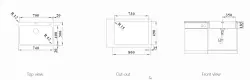 Blanco Solis rvs spoelbak 70x40 cm vlakinbouw 1208953816
