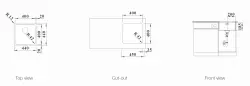Blanco Solis rvs spoelbak 400-U onderbouw 526117
