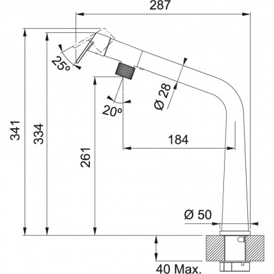 Franke Icon Keukenkraan Chroom met draaibare uitloop 115.0625.185