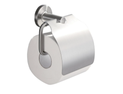 OUTLET Blusani toiletrolhouder met klep rvs geborsteld
