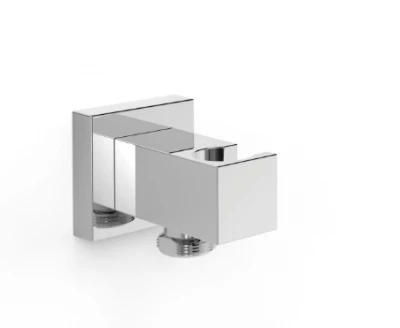 OUTLET tres cuadro  houder voor douche met wandaansluiting rechthoekig