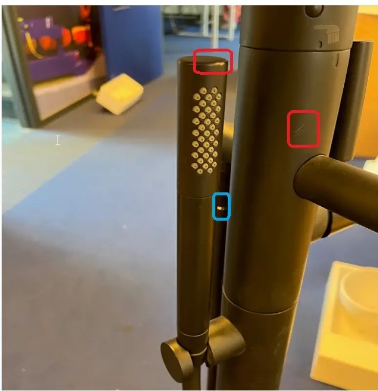 OUTLET Zazzeri Da-Da Mono Vrijstaande badmengkraan MAT ZWART 1208889702