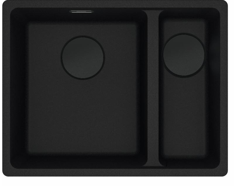 Franke Maris MRG 260/160-34-15 Black edition spoelbak Bak Links 135.0697.378