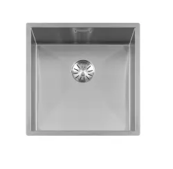 Lorreine 42WT worktop rvs spoelbak 42x42cm voor inbouw in keramiek of natuursteen 1208956234