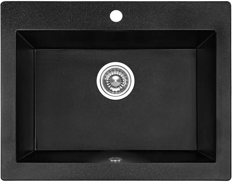Aquadesign Farmhouse tussen of opbouw granieten spoelbak antraciet 58x49cm 1208956330