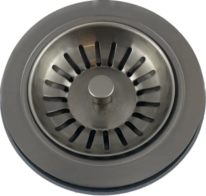 PB klassieke RVS afvoerset voor een keuken spoelbak en korfplug afsluitbaar 1208956476