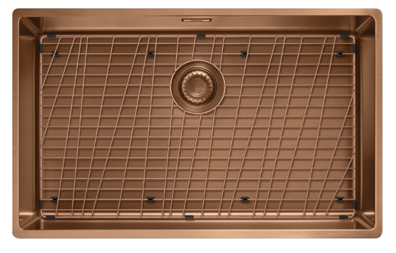 Franke Mythos Masterpiece BXM 210.68 Grote PVD Koper 685x410mm Vlakbouw en Onderbouw  Spoelbak 127.0674.535