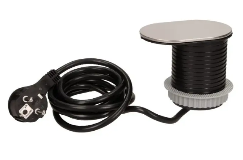 Indux Slide inbouw keukenstopcontact Penaarde in werkblad met USB en stopcontact kleur rvs 1208957392