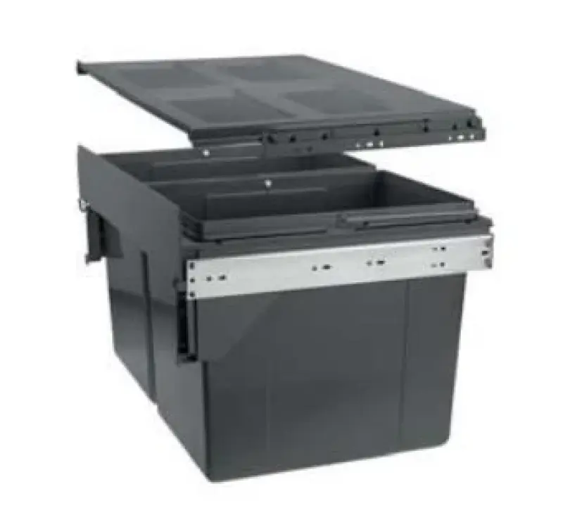 Garbi Carrier C-60-2 inbouw afvalsysteem met eigen geleiders en 2 afvalbakken 2 x 27 Liter 1208957468