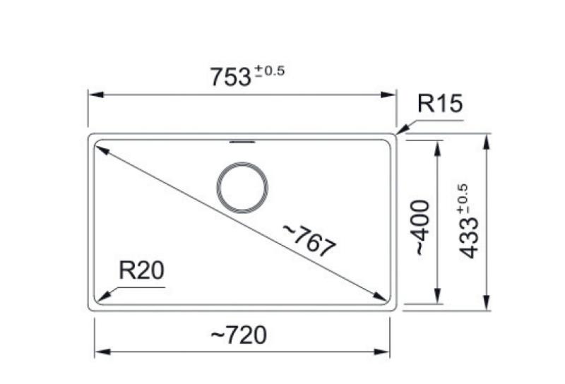 Franke Maris MRG 210-72 Fragranite Onyx spoelbak vlakinbouw
