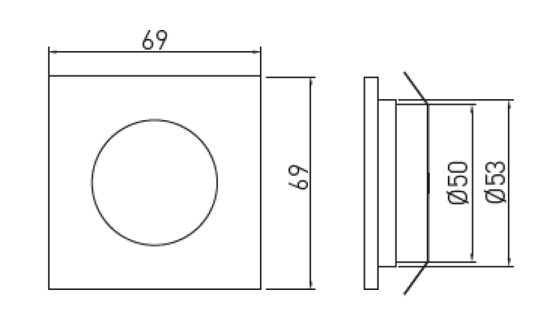Decor Marbella Keukenverlichtingsset met 3 vierkant inbouwspots verlighting warm wit 1208962909