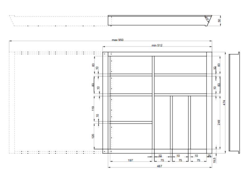 Decor Cutle Bestekbakken Keuken Verstelbaar Bestek Organisator 1208966292