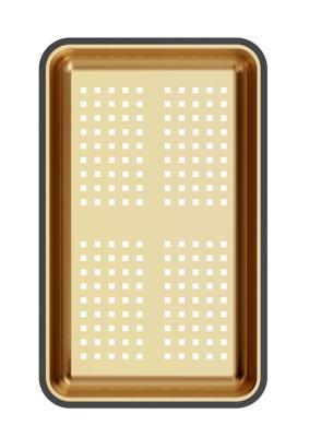 Quadri koperen restenbakje 38x23 cm voor Newport spoelbakken 1208967505