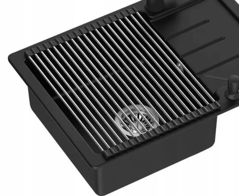 Quadri rvs Rolmat over en voor in de spoelbak 38x32 cm 1208967507