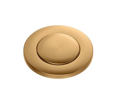 Quadri koper dubbele spoelbak afvoerset en overloop met push to open knop  koper 1208967546