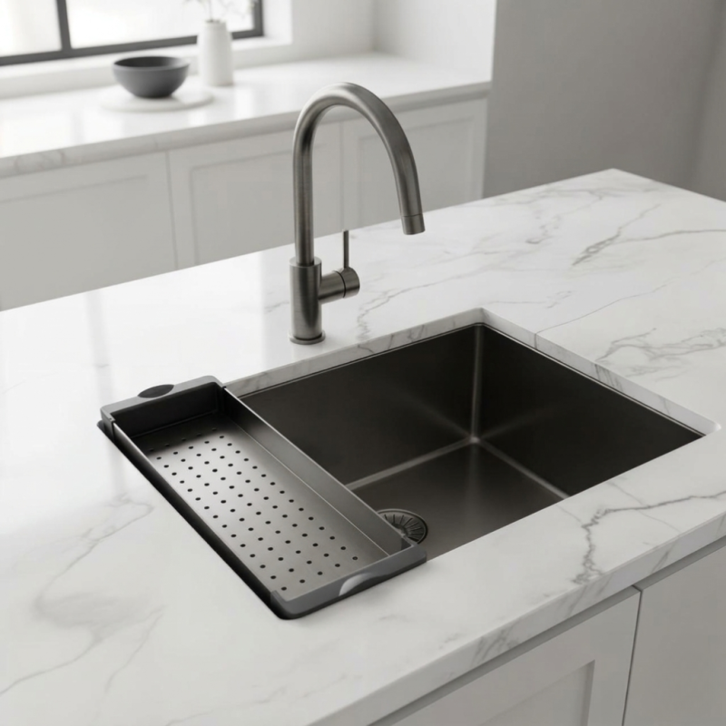 Pure.Sink Exclusivo inzetbak voor spoelbak Gun Metal COL-GunMetal