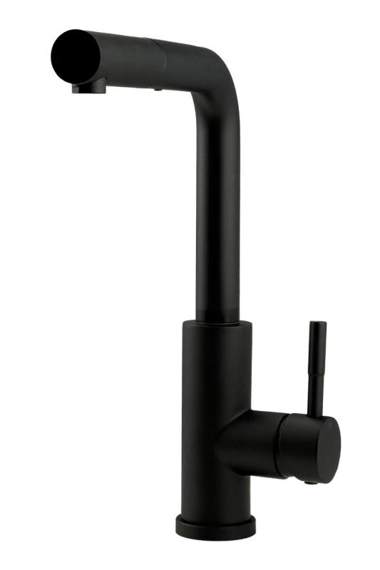 Pure.Sink Elite Steel Spark-S keukenkraan Matzwart met uittrekbare uitloop PS8041-10