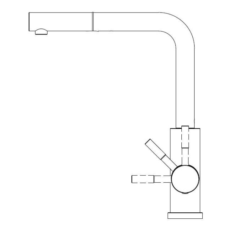 Pure.Sink Elite Steel Spark-S keukenkraan PVD geborsteld goud met uittrekbare uitloop PS8041-60