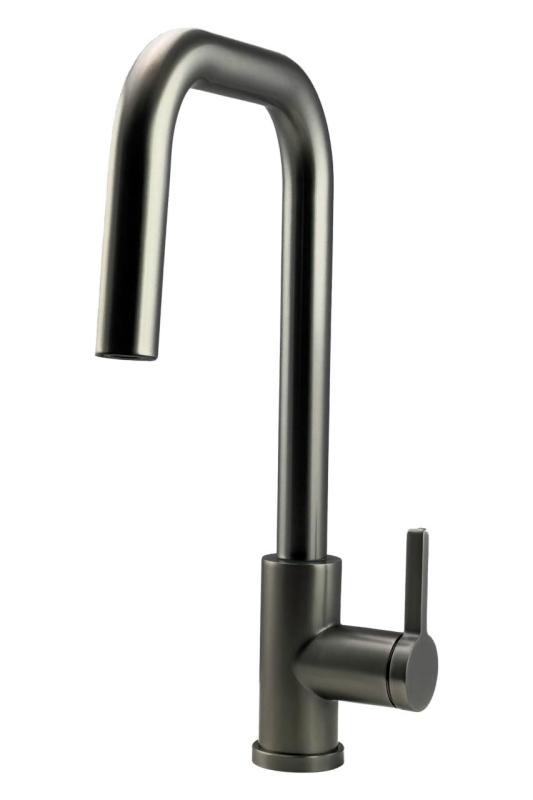 Pure.Sink Elite Steel Crystal-S keukenkraan PVD Gun metal met uittrekbare uitloop PS8050-61