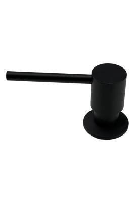 Pure.Sink Elite Steel Shine inbouw Zeepdispenser Mat Zwart van boven navulbaar PS9010-10
